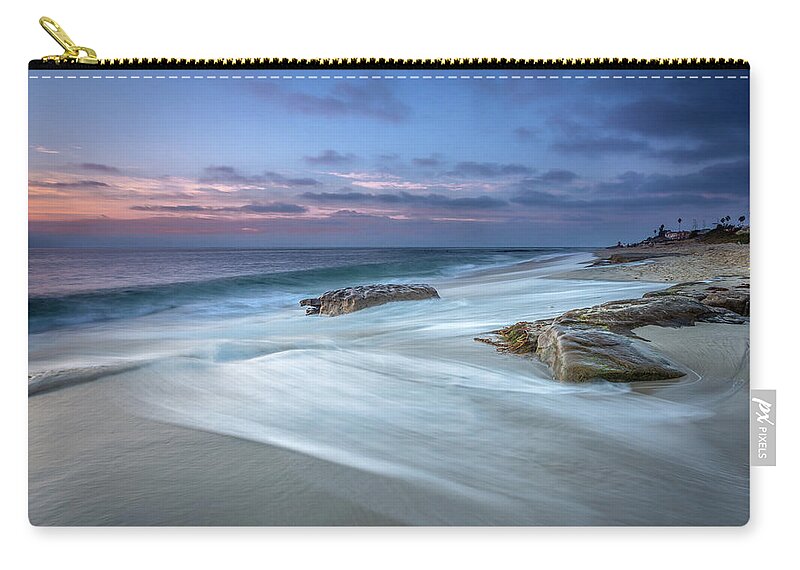 Beach Zip Pouch featuring the photograph You'll Find Love, You'll Find Peace by Peter Tellone