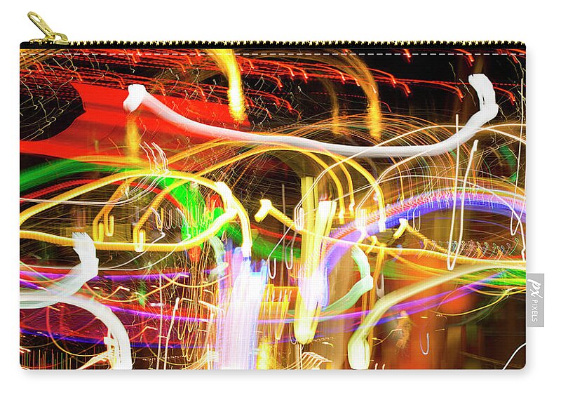 Electrifying-color Zip Pouch featuring the photograph Your Life Has Touched So Many The Outcome You Will Know by Acropolis De Versailles