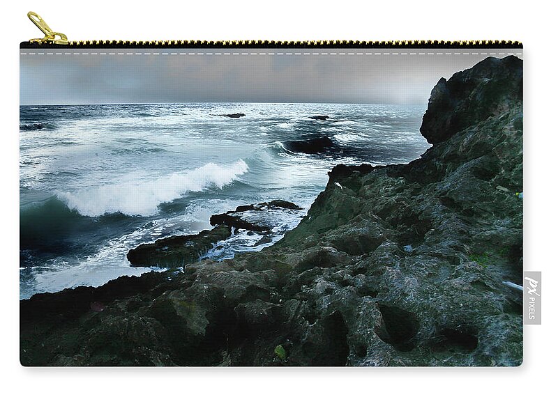 Tulum Beach Zip Pouch featuring the photograph Zamas Beach #5 by David Chasey