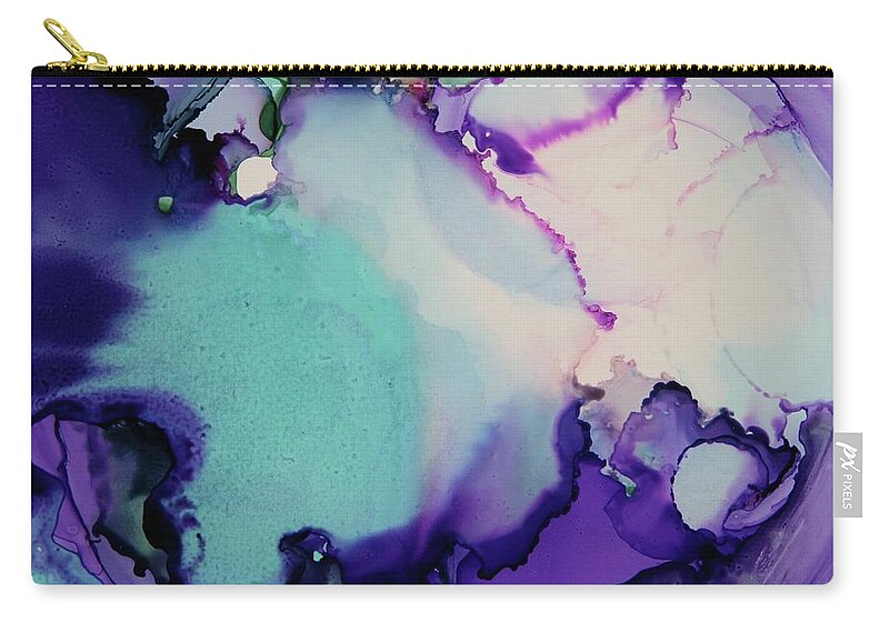 Art Prints Zip Pouch featuring the painting Zen by Tracy Male