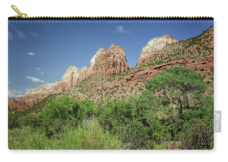 Zoin National Park 4 Zip Pouch featuring the photograph Zoin National Park 4 by Susan McMenamin
