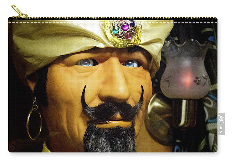 Zoltar Zip Pouch featuring the photograph Zoltar by Chuck Staley