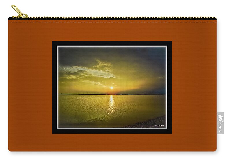 Sunset Zip Pouch featuring the photograph 051819-1 by Mike Davis