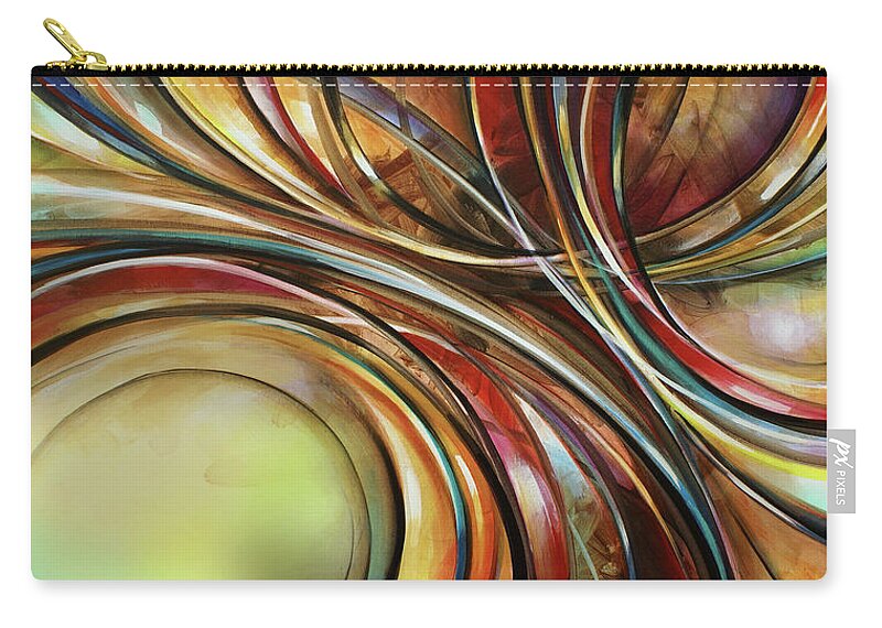 Abstract Carry-all Pouch featuring the painting ' Ascension' by Michael Lang