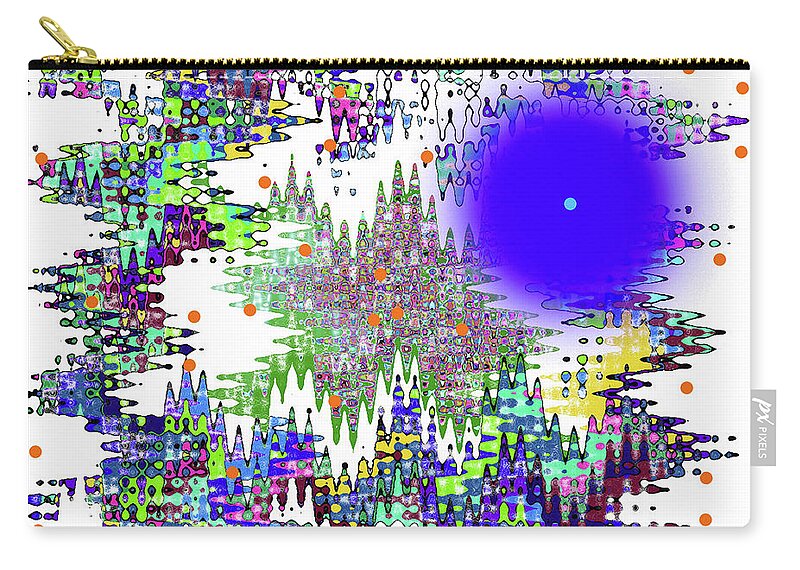 Walter Paul Bebirian Carry-all Pouch featuring the digital art 12-10-2008zabcdefg by Walter Paul Bebirian