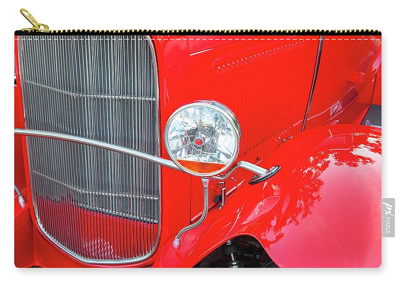 Ford Zip Pouch featuring the photograph 1932 Ford Tudor Sedan 004 by Rich Franco