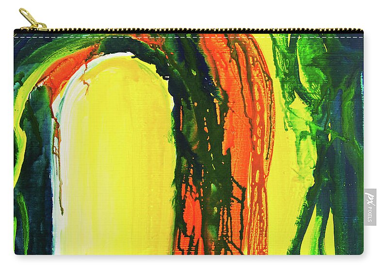 Arch Zip Pouch featuring the digital art Abstract Background #1 by Balticboy