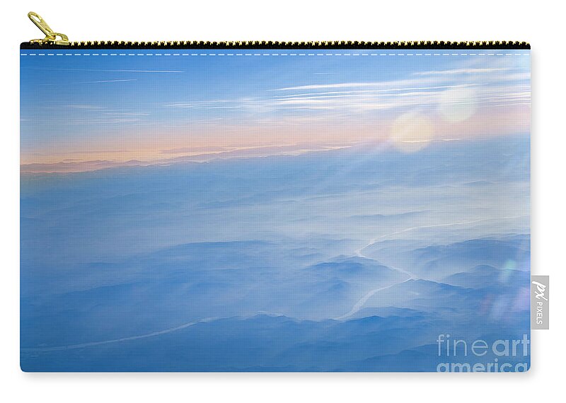 Outdoors Zip Pouch featuring the photograph Aerial View Of Landscape, Vienna #1 by Seiha Heng