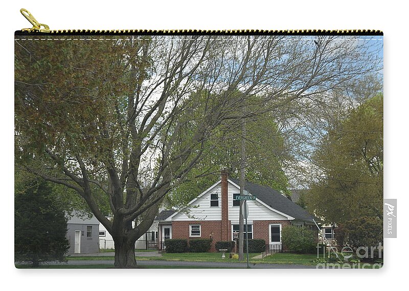 Amish Zip Pouch featuring the photograph An Amish Home #1 by Christine Clark