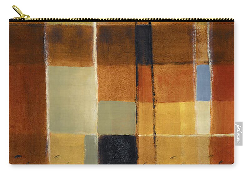 Abstract Zip Pouch featuring the painting Approaching Autumn I #1 by Lanie Loreth