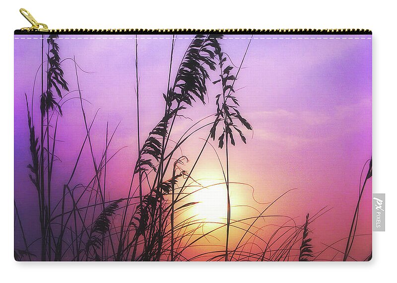 Beautiful Sunsets Zip Pouch featuring the photograph Backbay Sunset #1 by Scott Cameron