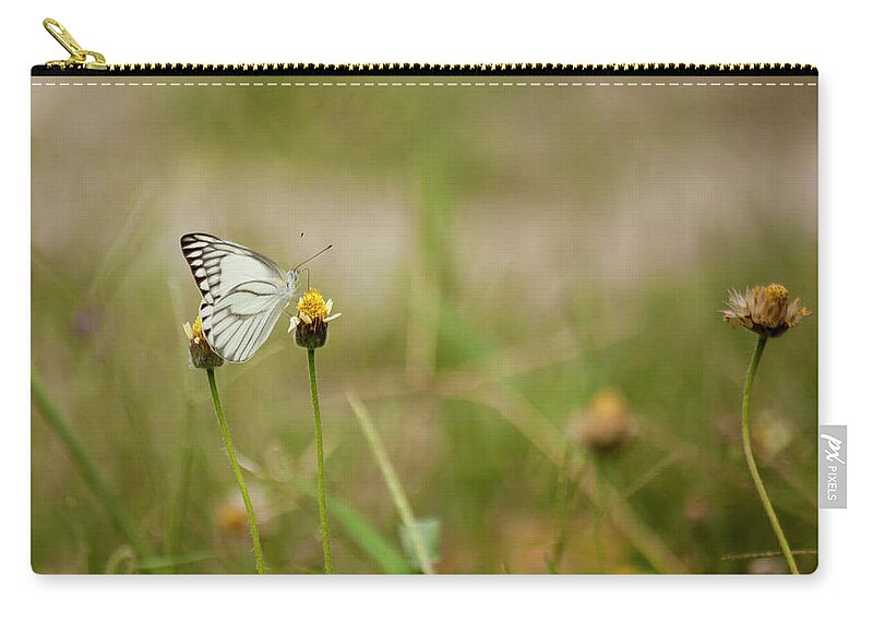 Butterfly Zip Pouch featuring the photograph Butterfly #1 by Irman Andriana