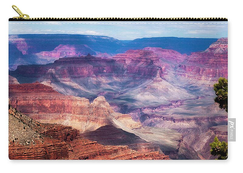 Landscape Zip Pouch featuring the photograph Colors of the Canyon #1 by Ron McGinnis