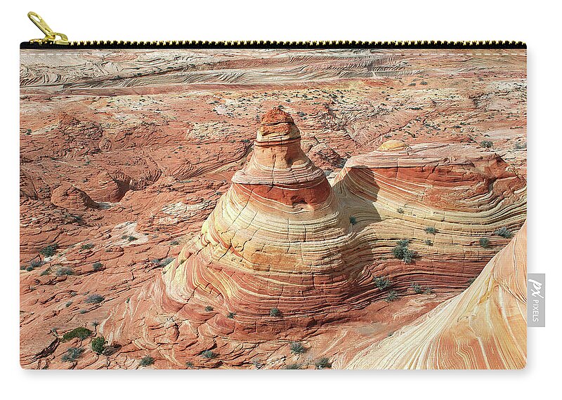 Geology Zip Pouch featuring the photograph Coyote Buttes North #1 by Gary Koutsoubis