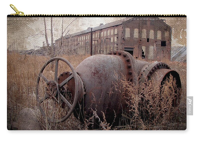 Rust Zip Pouch featuring the photograph Cultural Artifact II #1 by Char Szabo-Perricelli