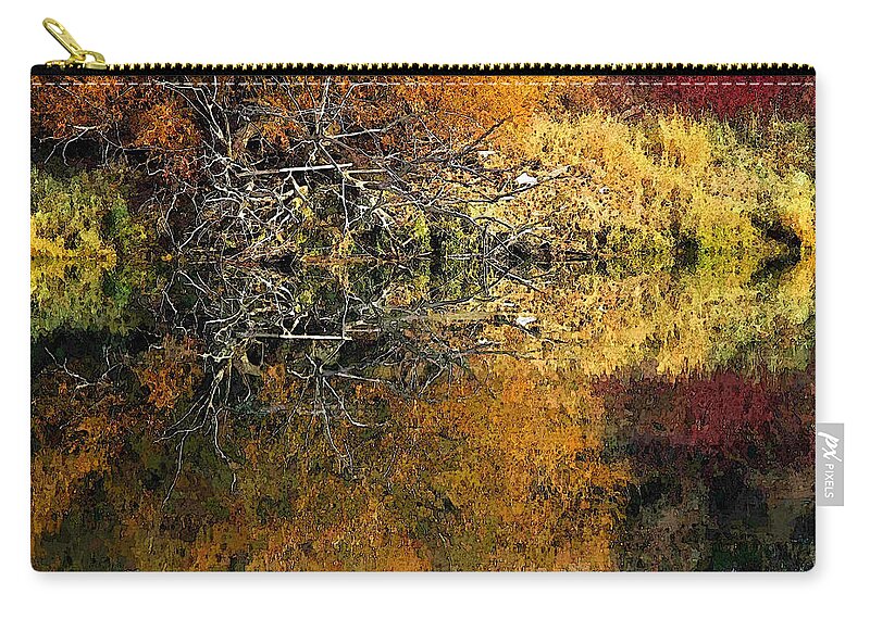 Kootenai Zip Pouch featuring the photograph Fall Color #1 by Robert Bissett