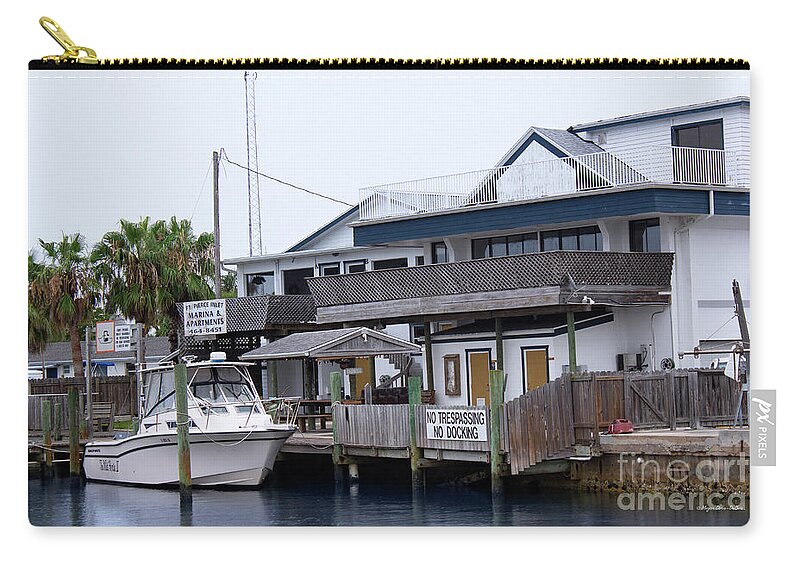 Florida Zip Pouch featuring the photograph Fort Pierce Inlet #1 by Megan Dirsa-DuBois