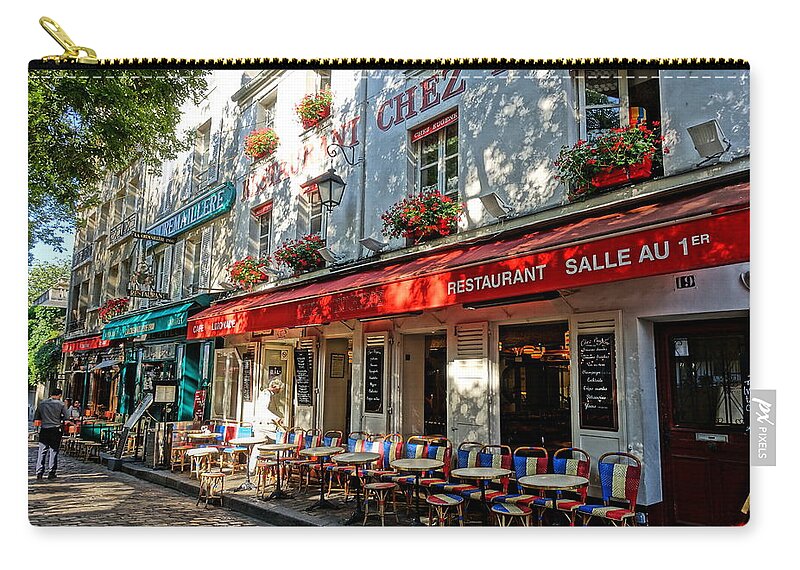Paris Zip Pouch featuring the photograph Good Morning Paris by Patricia Caron