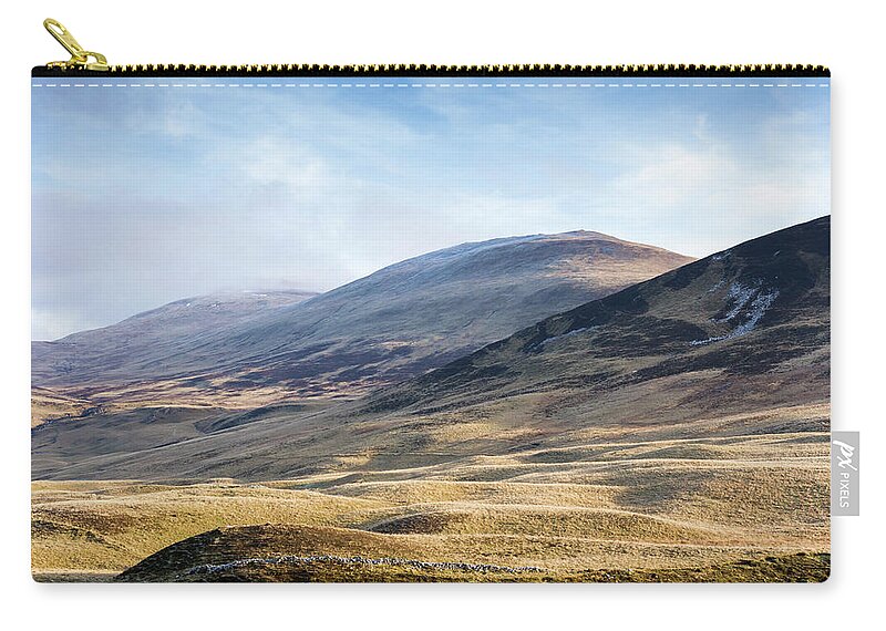 British Isles Zip Pouch featuring the photograph In The Highlands by Tanya C Smith