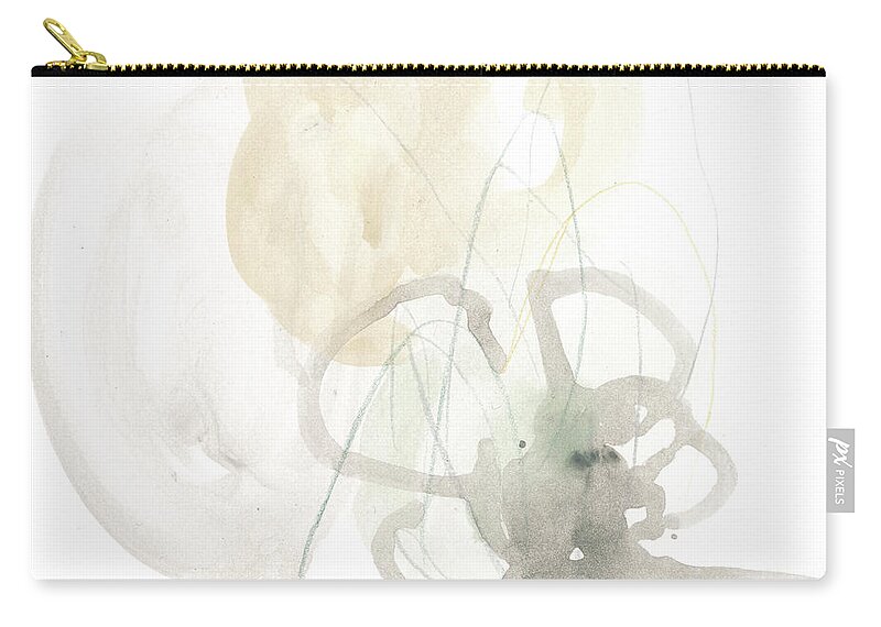 Abstract Zip Pouch featuring the painting Infinite Variable Iv by June Erica Vess