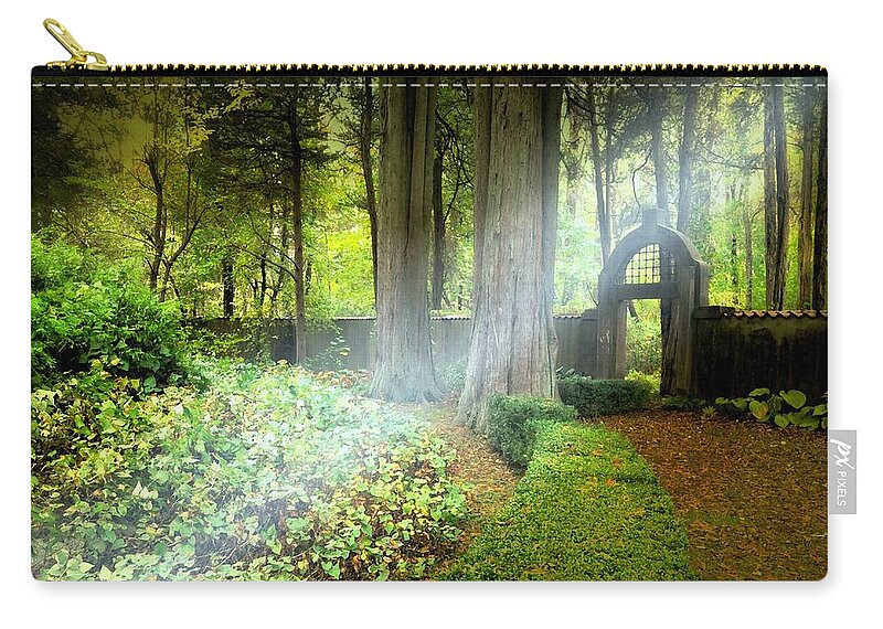 Nature Zip Pouch featuring the photograph Into the Woods #1 by Diana Angstadt