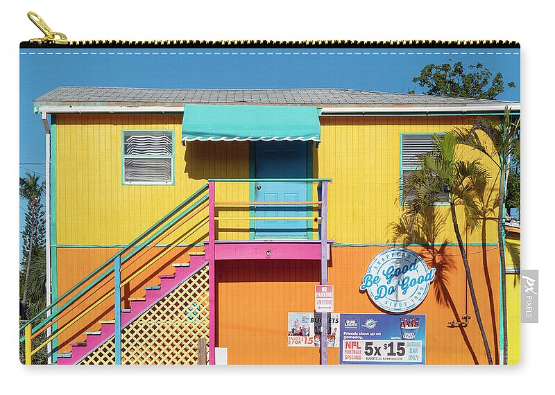 Estock Zip Pouch featuring the digital art Islamorada, Florida #1 by Laura Zeid