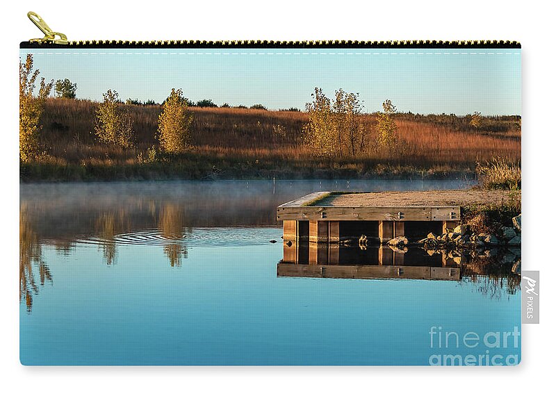 Reflections Zip Pouch featuring the photograph Lake Reflections #1 by Sandra J's