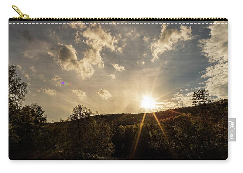 Scenic Zip Pouch featuring the photograph Landscape Photography - Rural Scene by Amelia Pearn