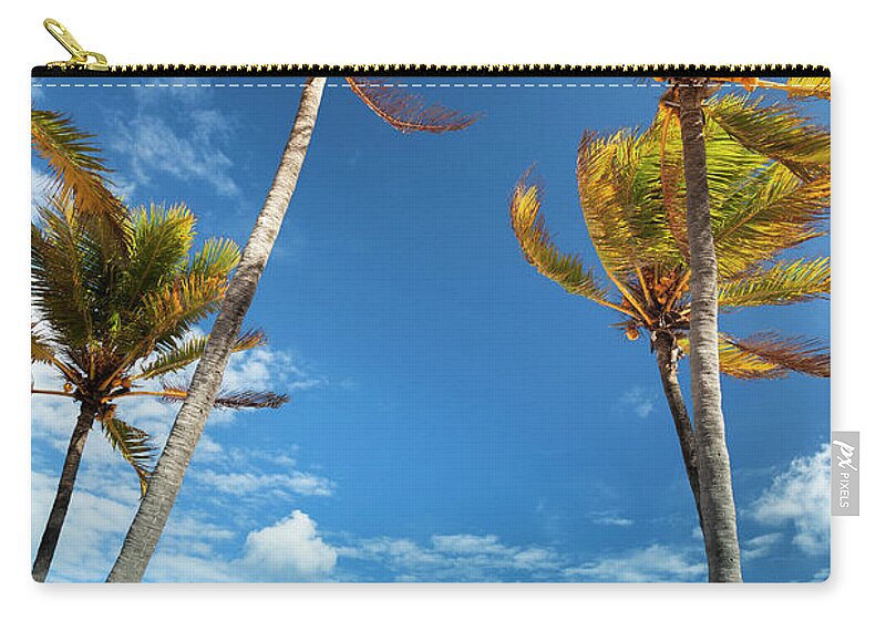 Water's Edge Zip Pouch featuring the photograph Lifeguard Post In Fort Lauderdale Miami #1 by Pgiam