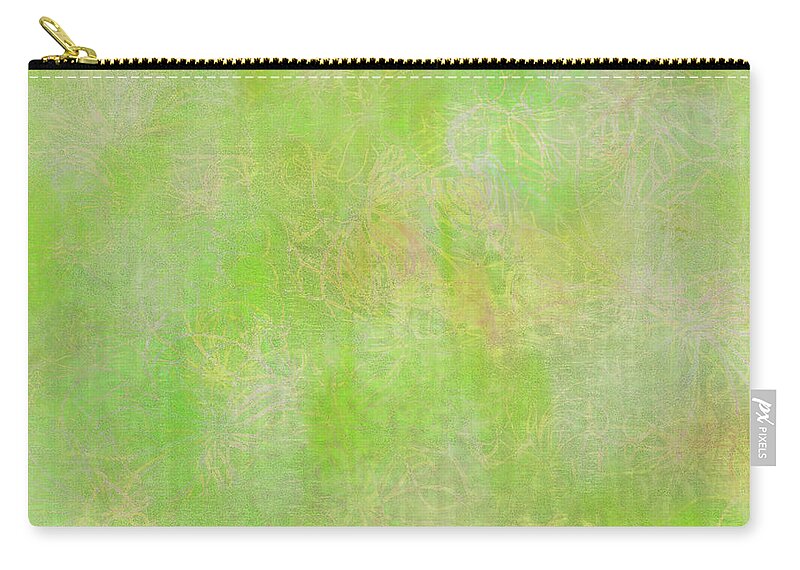 Lime Zip Pouch featuring the digital art Lime Batik Print #1 by Sand And Chi