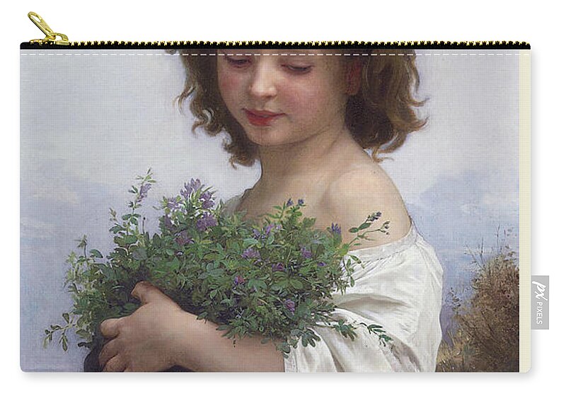 Little Esmeralda Carry-all Pouch featuring the painting Little Esmeralda by Rolando Burbon