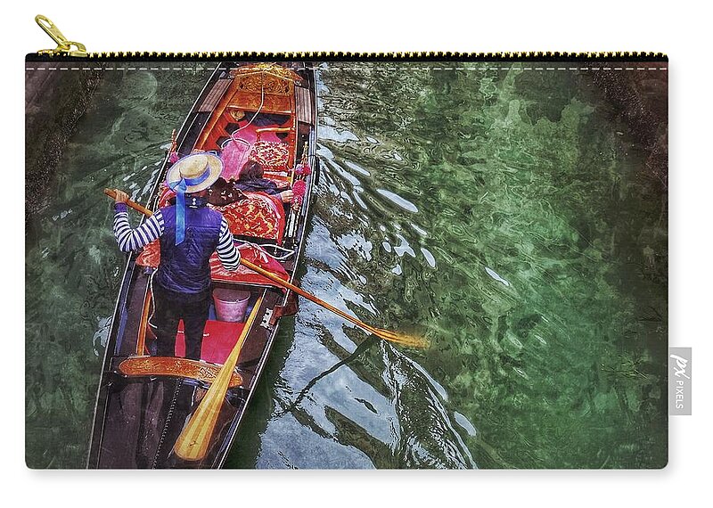 Zip Pouch featuring the photograph Lonely Gondola #1 by Al Harden