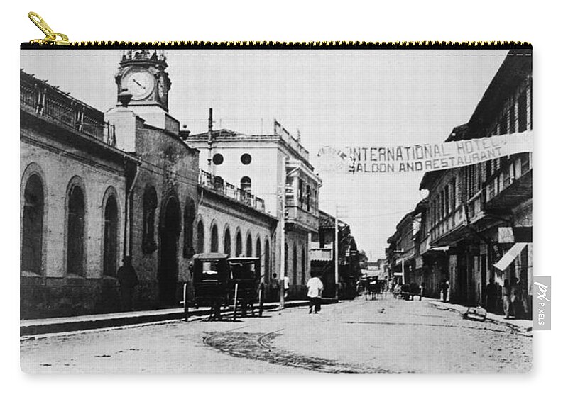 1890 Zip Pouch featuring the photograph Manila, c1900 #1 by Granger