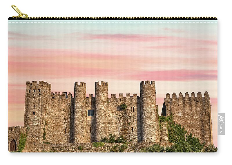 Medieval Carry-all Pouch featuring the photograph Medieval Castle of Obidos by David Letts