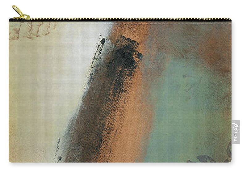 Abstract Zip Pouch featuring the painting Misty Morning II #1 by Lanie Loreth