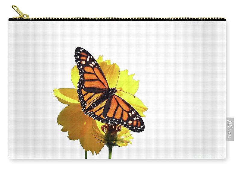 Monarch Butterfly Zip Pouch featuring the photograph Monarch Butterfly #2 by Scott Cameron