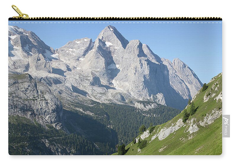Scenics Zip Pouch featuring the photograph Mountain #1 by Malerapaso