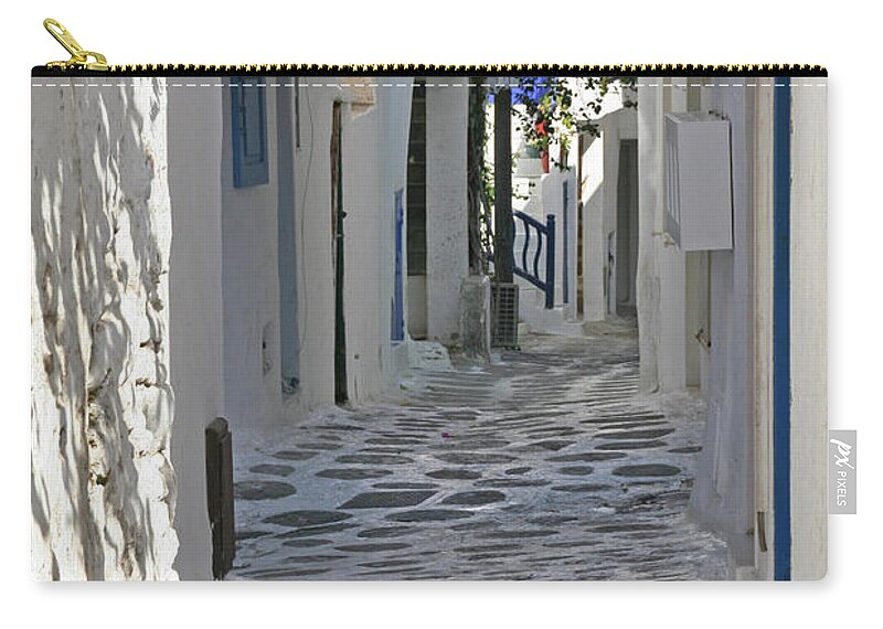 Mykonos Carry-all Pouch featuring the photograph Mykonos, Greece by Richard Krebs