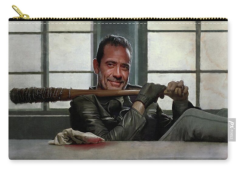 https://render.fineartamerica.com/images/rendered/default/flat/pouch/images/artworkimages/medium/2/1-negan-and-lucielle-the-walking-dead-joseph-oland.jpg?&targetx=0&targety=-5&imagewidth=777&imageheight=474&modelwidth=777&modelheight=474&backgroundcolor=D1D3CA&orientation=0&producttype=pouch-regularbottom-medium