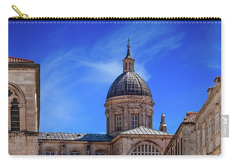 Got Zip Pouch featuring the photograph Old Dubrovnik Church #1 by Darryl Brooks
