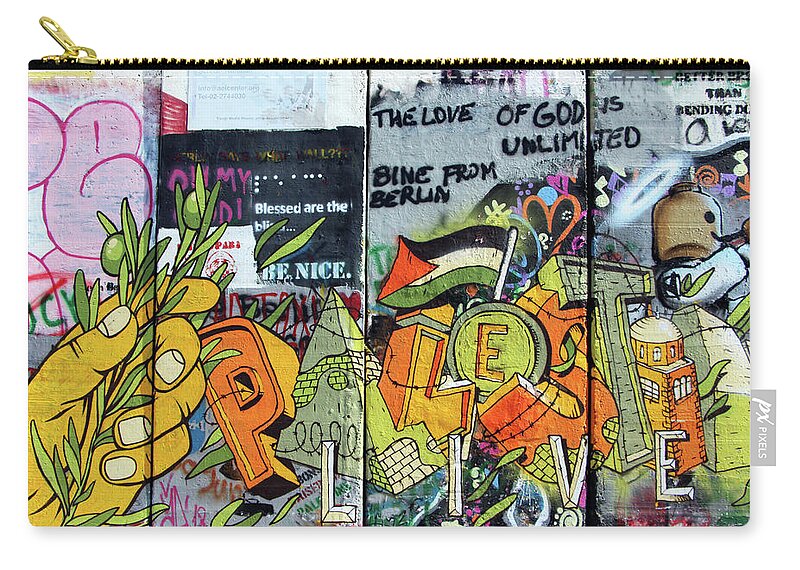 Bethlehem Zip Pouch featuring the photograph Olive Branch #1 by Munir Alawi