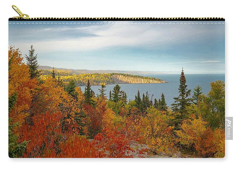 Autumn Zip Pouch featuring the photograph Palisade Head #2 by Susan Rydberg