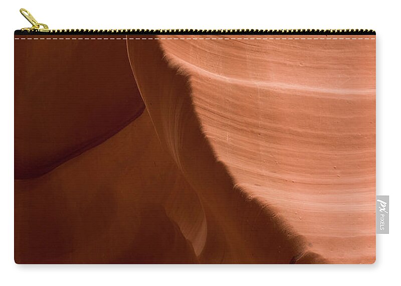 Antelope Canyon Zip Pouch featuring the photograph Patterns In The Smooth Sandstone #1 by Keith Levit / Design Pics