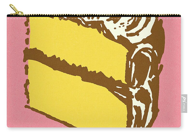 Bake Zip Pouch featuring the drawing Piece of Cake #1 by CSA Images