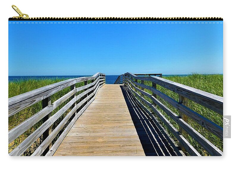 - Plum Island Ma Zip Pouch featuring the photograph - Plum Island MA #1 by THERESA Nye