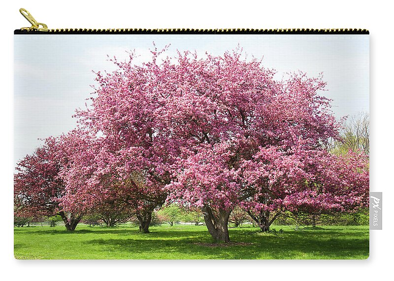 Scenics Zip Pouch featuring the photograph Pretty In Pink #1 by Debralee Wiseberg