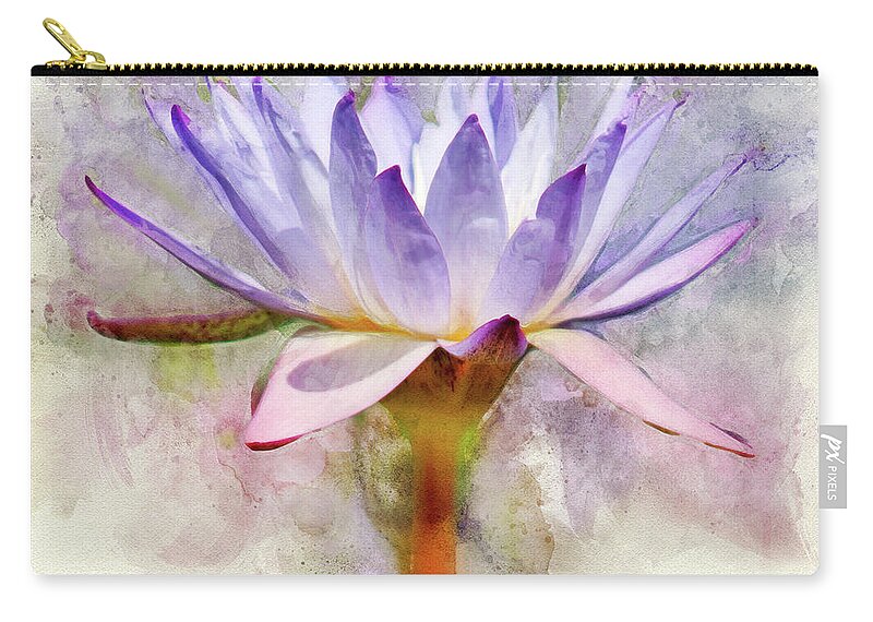 Water Lily Zip Pouch featuring the photograph Radiance Reflected #1 by Leda Robertson