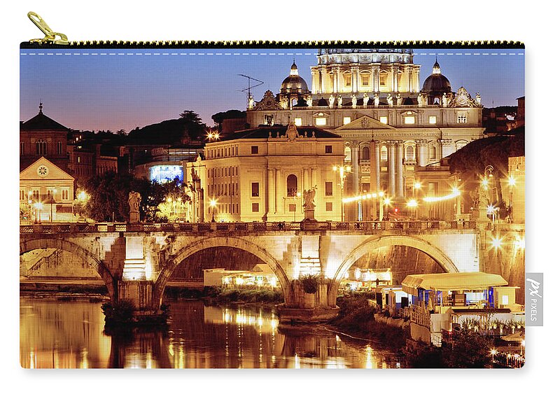Outdoors Zip Pouch featuring the photograph Rome, Italy #1 by Nikada