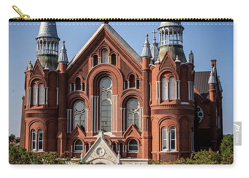 Sacred Heart Cultural Center - Augusta Ga Georgia Zip Pouch featuring the photograph Sacred Heart Cultural Center - Augusta GA #1 by Sanjeev Singhal