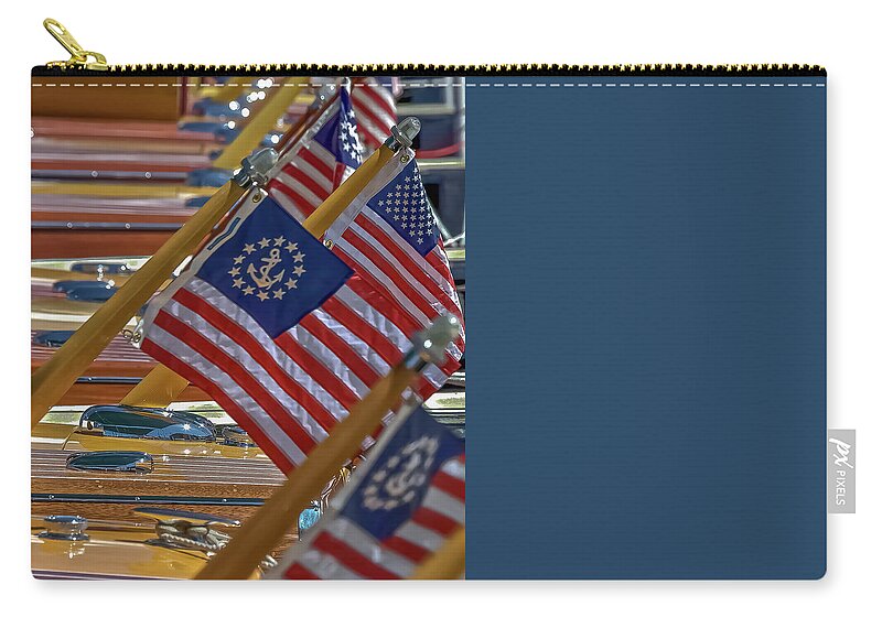 Steinway Zip Pouch featuring the photograph Stars And Stripes #29 by Steven Lapkin